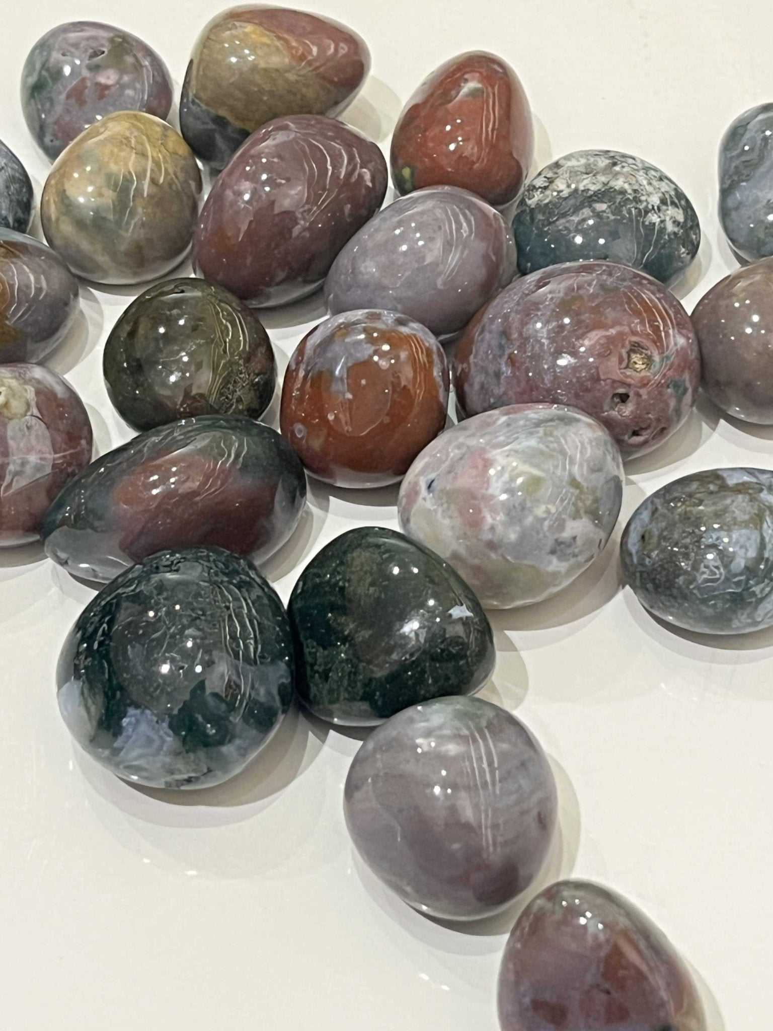 Fancy Jasper Tumbled Pocket Stone