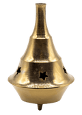 2 Piece Brass Cone Incense Burner